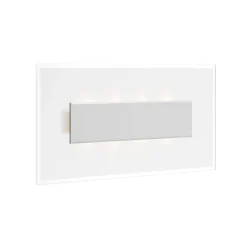 Quitani LED-væglampe Lole, aluminium, 59 x 29 cm, glas