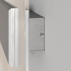 Quitani LED-væglampe Lole, aluminium, 59 x 29 cm, glas