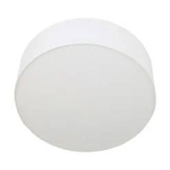 Quitani loftslampe Gala, Ø 50 cm, chintz, hvid, Ø 50 cm