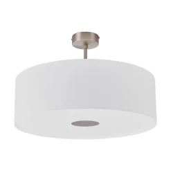 Quitani-loftslampe Gala, Ø 50 cm, chintz-hvid