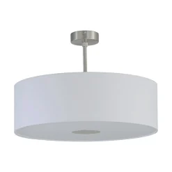 Quitani-loftslampe Gala, Ø 50 cm, chintz-hvid