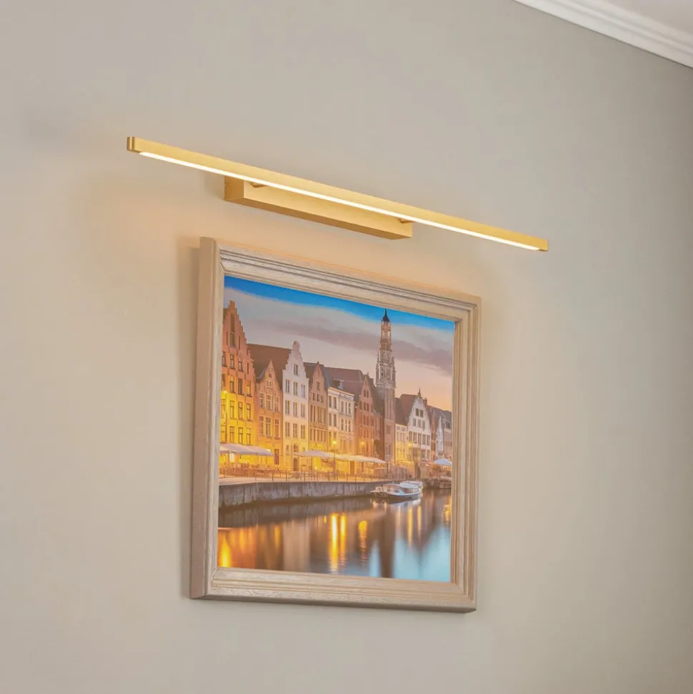 Quitani Talon LED-gallerilampe messing eloxal