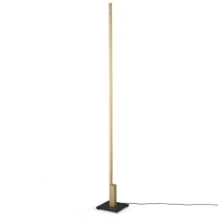 Quitani Talon LED-gulvlampe i anodiseret mat messing