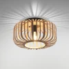 Racoon loftlampe af træ, tykke stivere, Ø 42cm
