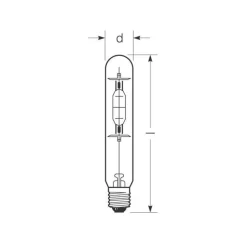 RADIUM Halogen-metaldamppære E40 360W HRI-T B klar