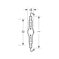 RADIUM Halogen-metaldamppære K12s 1000W HRI-TS D/S/PRO