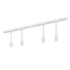 RAIL 230 V skinnesystem, hvid, 4 LED-pendler, længde 1,5 m