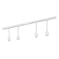 RAIL 230 V skinnesystem, hvid, 4 pendler, længde 1,5 m