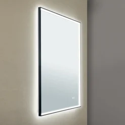 Ramme LED-spejl, 70 x 90 cm, CCT, antidug, dæmpbar