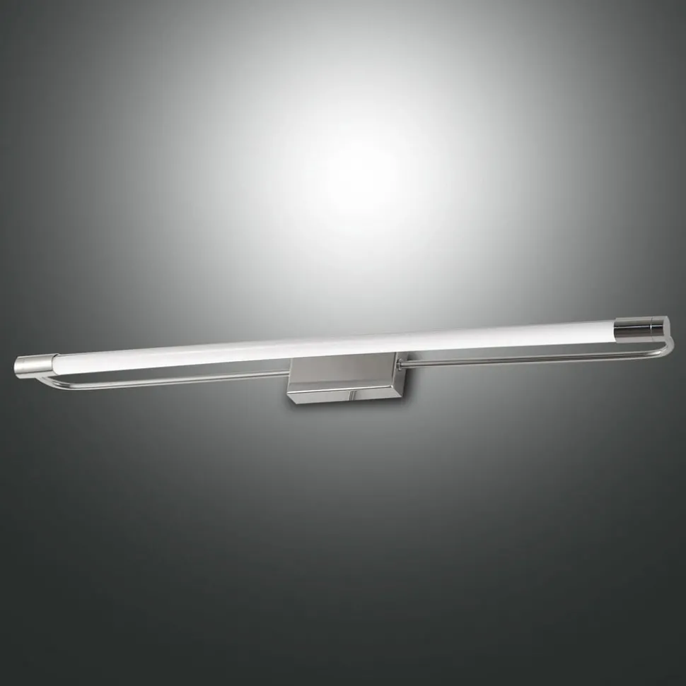 Rapallo LED-væglampe, krom, IP 44, 60 cm