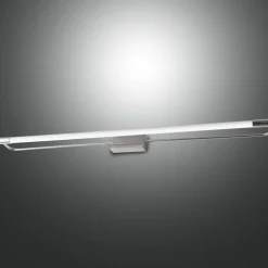 Rapallo LED-væglampe, krom, IP44, 80 cm