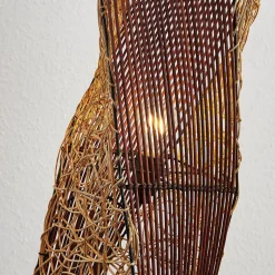 Rattan gulvlampe Kassia til hyggebelysning