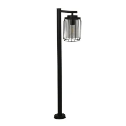 Reed vejlampe, IP44, sort, højde 100 cm, metal