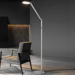 Regina LED-gulvlampe, 1 lyskilde, aluminium