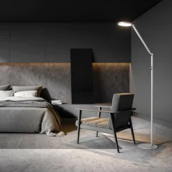 Regina LED-gulvlampe, 1 lyskilde, aluminium