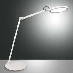 Regina LED-skrivebordslampe med dæmper, hvid