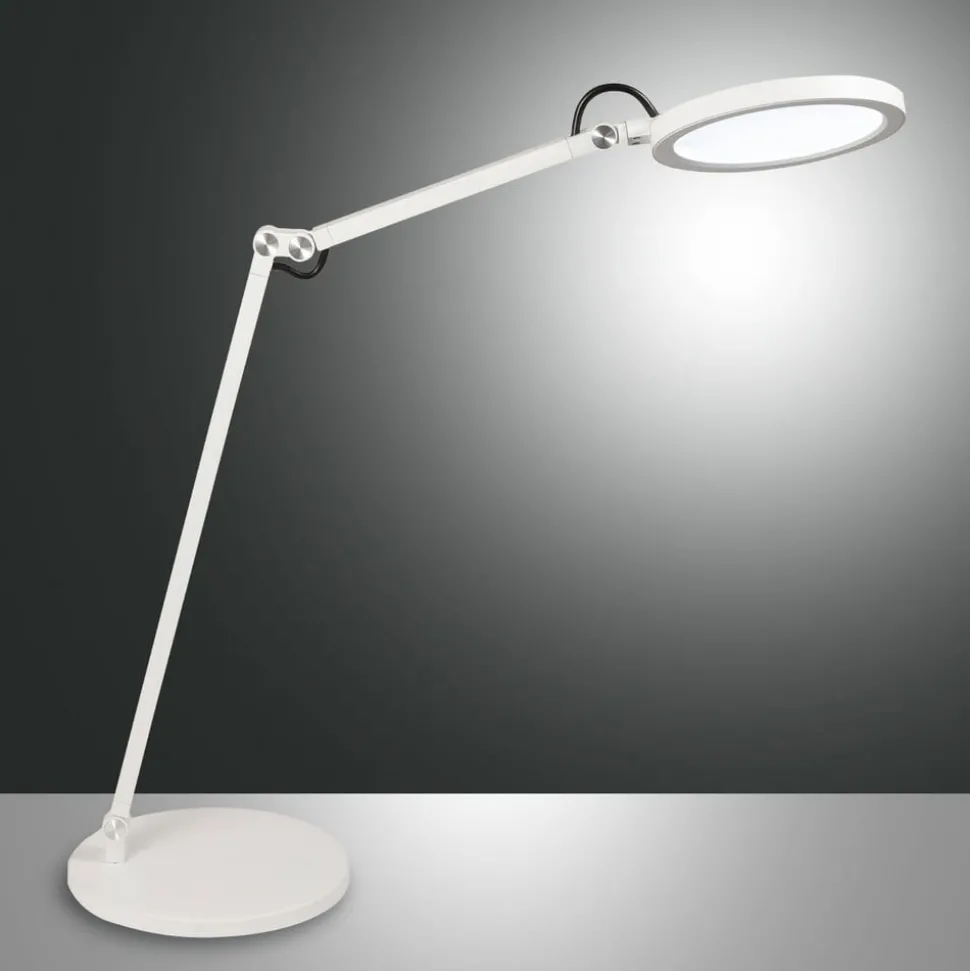 Regina LED-skrivebordslampe med dæmper, hvid