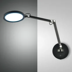 Regina LED-væglampe, sort, CCT, dæmpbar, justerbar