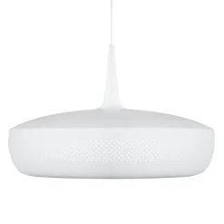 Retro pendellampe Clava Dine, hvid