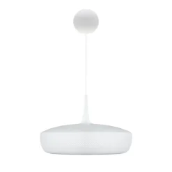 Retro pendellampe Clava Dine, hvid