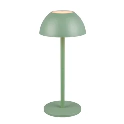 Ricardo LED genopladelig bordlampe, grøn, højde 30 cm, plast