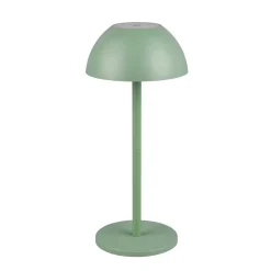 Ricardo LED genopladelig bordlampe, grøn, højde 30 cm, plast