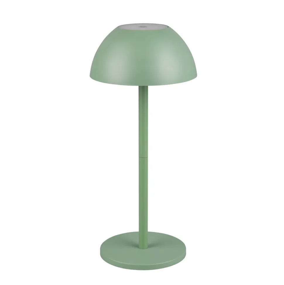 Ricardo LED genopladelig bordlampe, grøn, højde 30 cm, plast