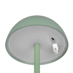 Ricardo LED genopladelig bordlampe, grøn, højde 30 cm, plast