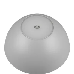 Ricardo LED genopladelig bordlampe, grå, højde 30 cm, plast