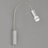 River LED-væglampe, flexarm, skærm med glas