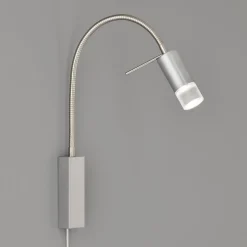 River LED-væglampe, flexarm, skærm med glas
