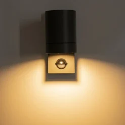 Rombe udendørs væglampe med sensor, 1 lyskilde