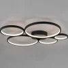 Rondo LED-loftlampe, mat sort