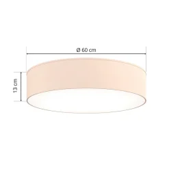 Rondo loftslampe, beige, Ø 60 cm