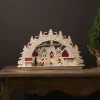 Rosenheim-landskab LED-adventsstage, batteri