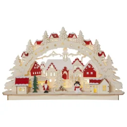 Rosenheim-landskab LED-adventsstage, batteri