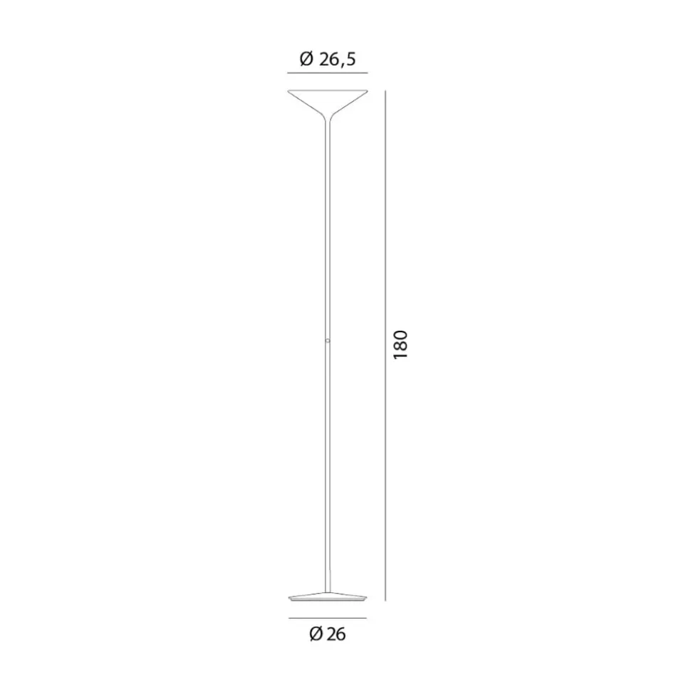Rotaliana Dry LED-gulvlampe, mat hvid