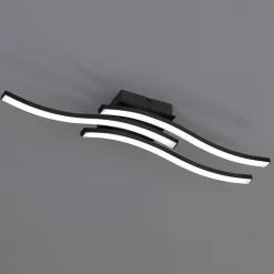 Route LED-loftlampe i sort, 3 lyskilder