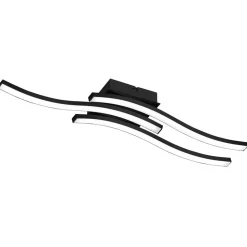 Route LED-loftlampe i sort, 3 lyskilder