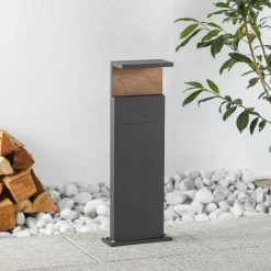 Ruka LED-stibelysning med træelement, 60 cm