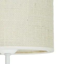 Rulle væglampe, jute, hvid/beige, læselampe