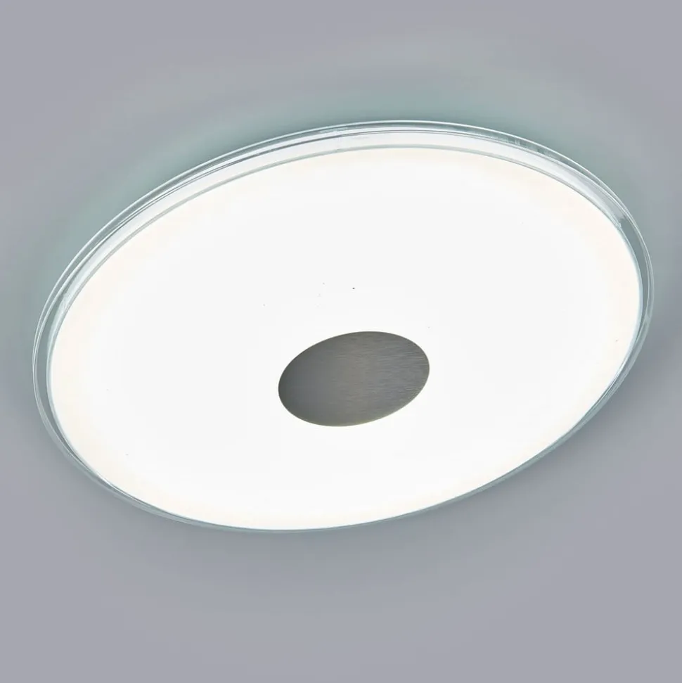 Rund LED-loftlampe Shogun, glitterlook