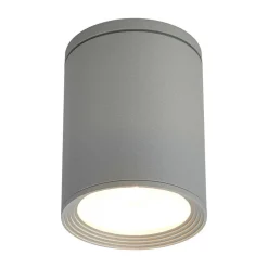 Rund loftlampe Mianna i sølvgrå