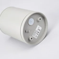 Rund loftlampe Mianna i sølvgrå