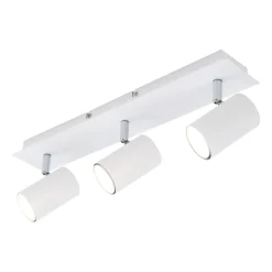 Run loftslampe, drejelig, 3-lys, hvid