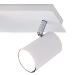 Run loftslampe, drejelig, 3-lys, hvid
