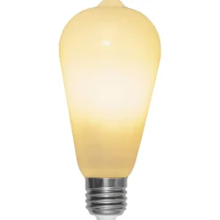 Rustik E27 ST64 LED-pære 6,5W 3-tr.-dæmpning, opal
