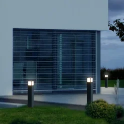 RZB HB 205 LED-gadelampe, antracit, højde 65 cm