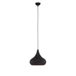 Saglam 3774 hængelampe 1 lyskilde Ø30cm sort/guld