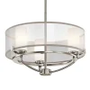 Saldana lysekrone, 3 lyskilder, fortinnet organza